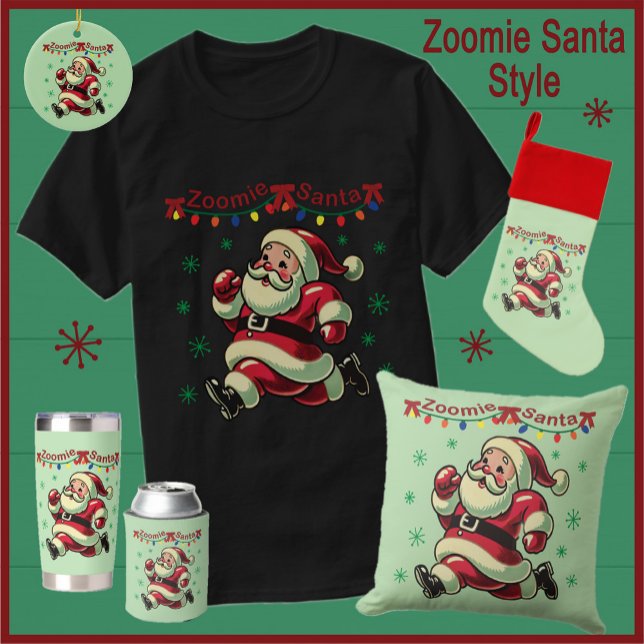 Camiseta Papai Noel Zoomie Natal (Criador carregado)