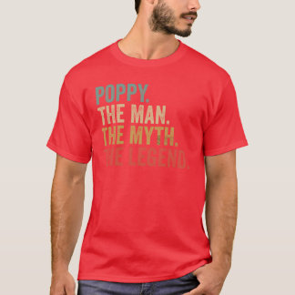 Camiseta papai o homem a lenda retrô dia dos pais garoto