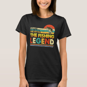 Camiseta Papai O Homem Mito Lenda da Pesca Dia dos Pais Vin