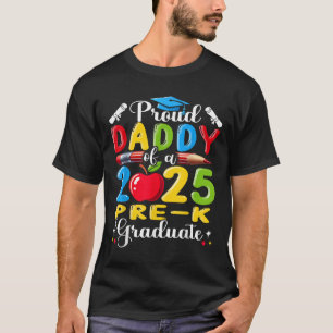 Camiseta Papai Orgulhoso Engraçado De Um Graduado Pré-escol