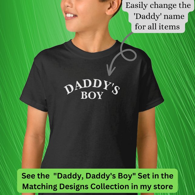 Camiseta Papai (ou qualquer título de nome) Correspondendo  (Criador carregado)