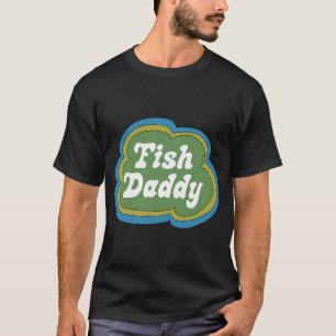 Camiseta Papai Peixe (Verde no Azul)