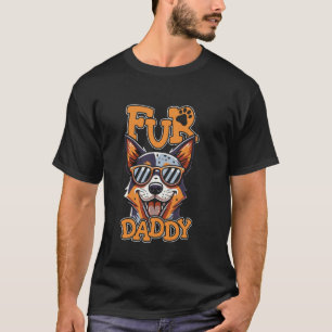 Camiseta Papai Peludo Pai Pet - Raça Cão Bovino Australiano