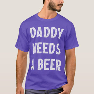 Camiseta Papai Precisa De Uma Cerveja Estilo Vintage famíli