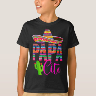 Camiseta Papai querido cinco de maio chapéu mexicano famíli