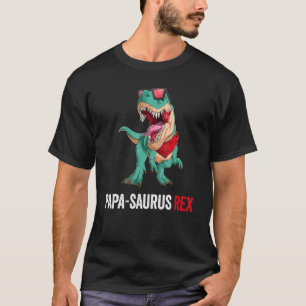 Camiseta Papai Saurus Rex Conscientização do Autismo Orgulh