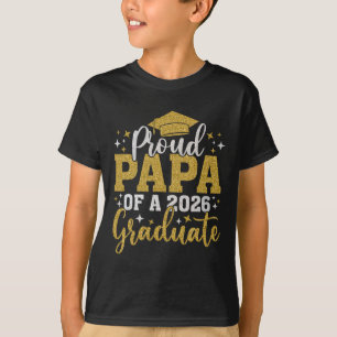 Camiseta Papai Sênior 2026 Orgulhoso Papai De Um Formando D
