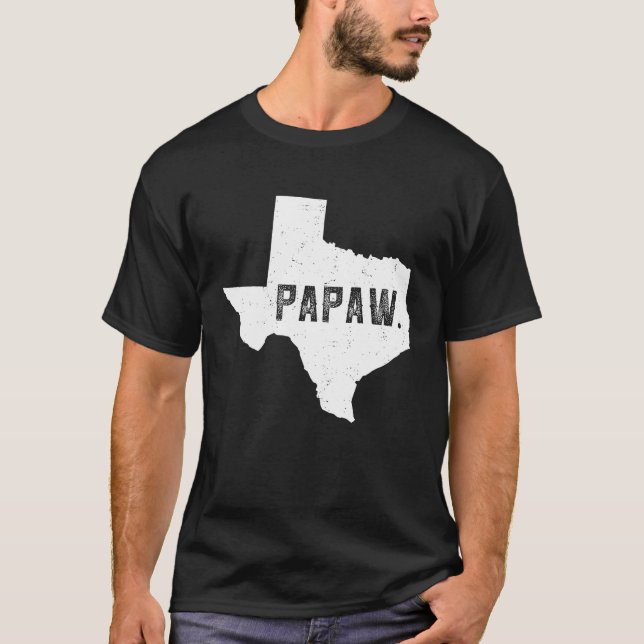 Camiseta Papai Texas Mapa (Frente)
