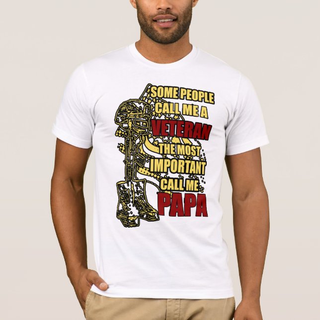 Camiseta Papai veterano (Frente)