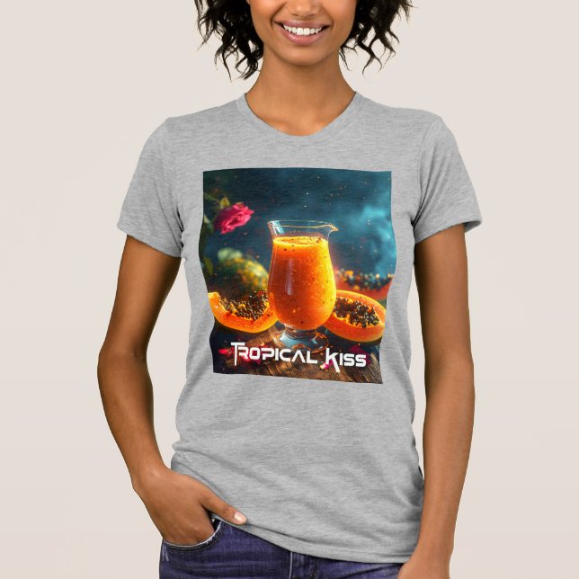 CAMISETA PAPAIA - BEIJO TROPICAL (Frente)