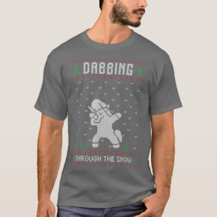 Camiseta Papais noeis A Esconderem-Se Através Do Gif De Nat