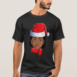 Camiseta Papais noeis Africanos Americanos Negros Mulheres 