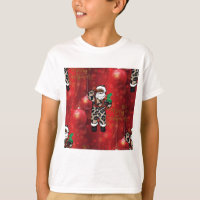 papais noeis africanos do leopardo-claus vermelho