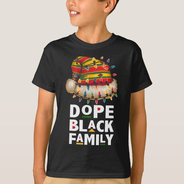 Camiseta Papais noeis Afro-Africanos da Família Negra Afric (Frente)