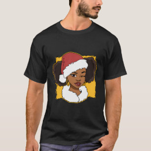Camiseta Papais noeis afro-americanos bonitos Sista Gift Bl