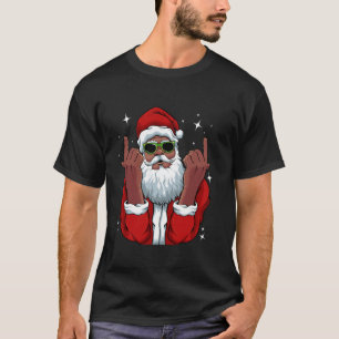 Camiseta Papais noeis Afro-Americanos Natal Pajama Legal Ne