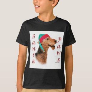 Camiseta Papais noeis Airedale Terrier Paws