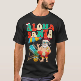 Camiseta Papais noeis Aloha Em Julho Papai Noel