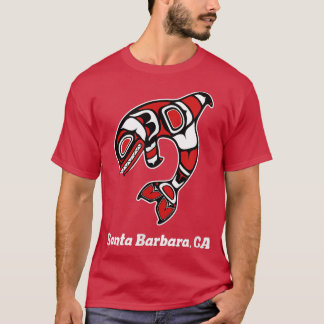Camiseta Papais noeis Americanos Barbara CA Tribal Orca Kil