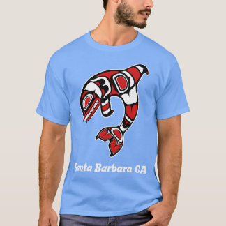 Camiseta Papais noeis Americanos Barbara CA Tribal Orca Kil