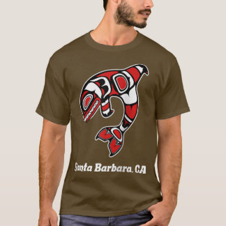 Camiseta Papais noeis Americanos Barbara CA Tribal Orca Kil