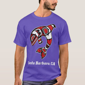 Camiseta Papais noeis Americanos Barbara CA Tribal Orca Kil