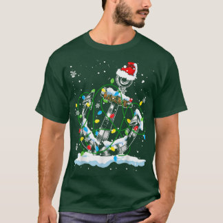 Camiseta Papais noeis Anchor Legal das Luzes de Natal Barco