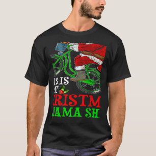 Camiseta Papais noeis Andando Bicicleta Ciclizando Este É O