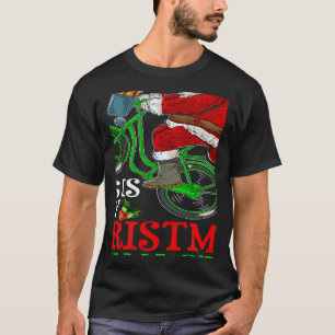 Camiseta Papais noeis Andando Bicicleta Ciclizando Este É O