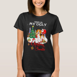 Camiseta Papais noeis Andando De Beagle Este É Meu Sueco De