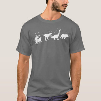 Camiseta Papais noeis Andando Dinossauro São Homens de Nata