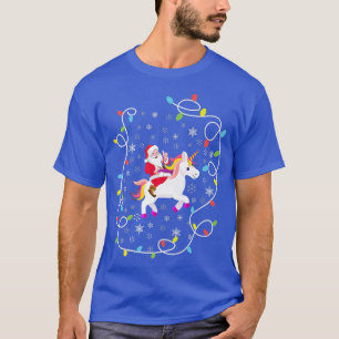 Camiseta Papais noeis Andando na Feliz das Luzes de Natal d