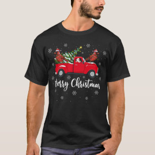 Camiseta Papais noeis Andando Norte de Caminhão Vermelho Ca
