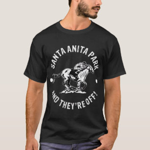 Camiseta Papais noeis Anita Park Racetrack Horse Racing