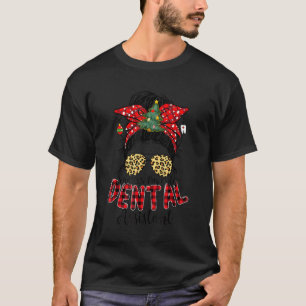 Camiseta Papais noeis Assistente Dental Favorito Cristo de
