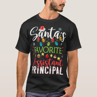 Camiseta Papais noeis Assistente Favorito Xmas Light Ch