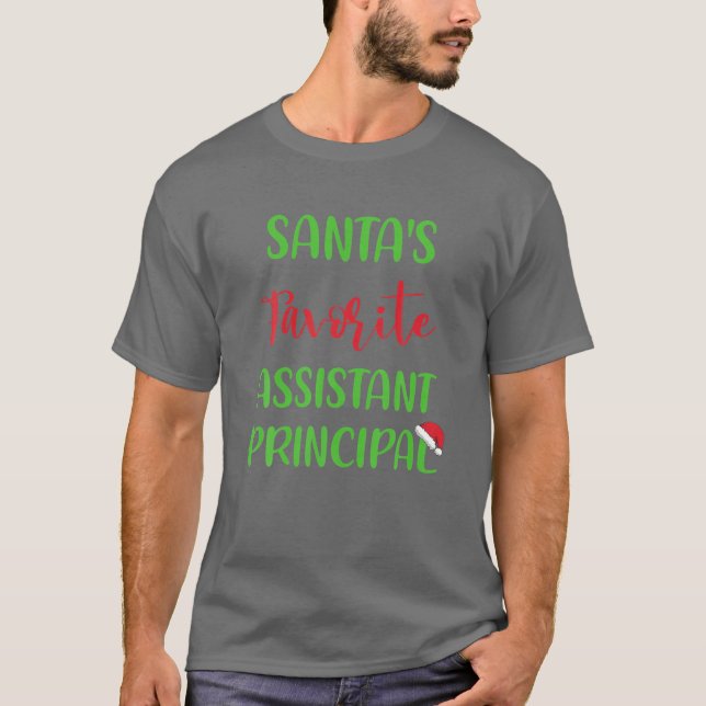 Camiseta Papais noeis Assistente Principal Cristo Pajama (Frente)
