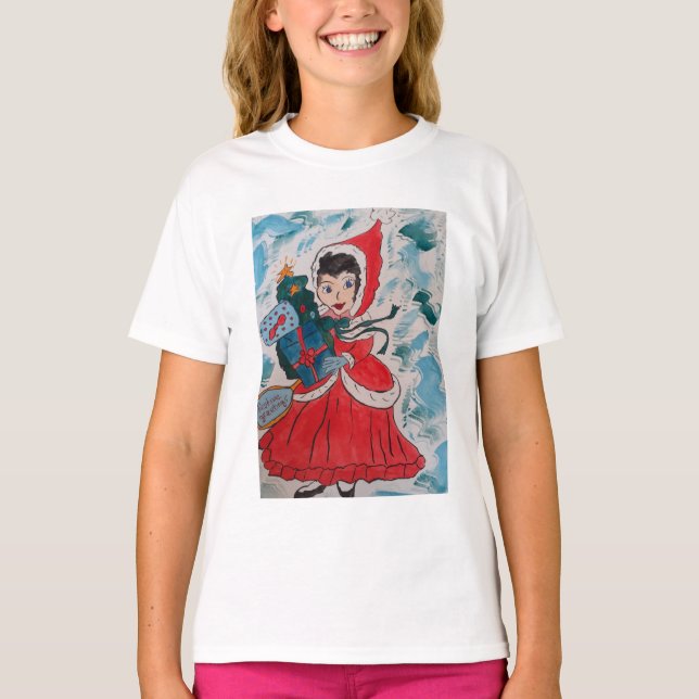 Camiseta Papais noeis Auxiliares para Crianças Natal (Frente)