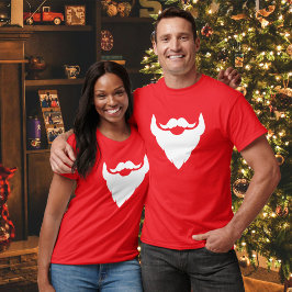 Camiseta Papais noeis: barba branca e bigode / t-shirt do b