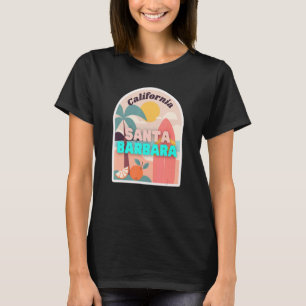 Camiseta Papais noeis Barbara Beach Pastel Colors Palm Tree