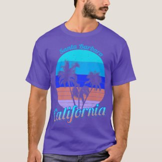 Camiseta Papais noeis Barbara California Retro Palm Trees B