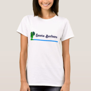 Camiseta Papais noeis Barbara Custom Palm Tree Ocean Shirt