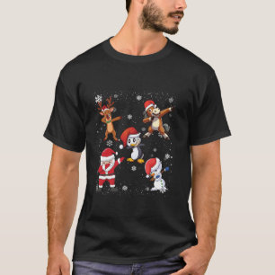 Camiseta Papais noeis Batidos Amigos Amigos de Natal Menino
