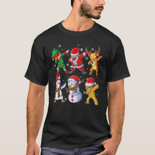 Camiseta Papais noeis Batidos Amigos de Natal Meninos Homen