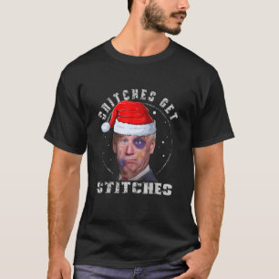 Camiseta Papais noeis Biden Espingam Pedras Engraçadas No N