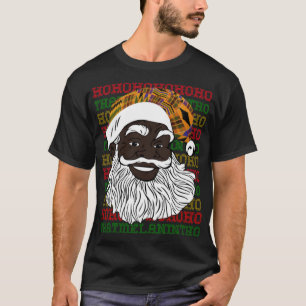 Camiseta Papais noeis Black Jolly Design Papais noeis Ameri