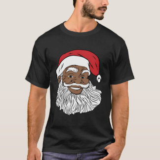 Camiseta Papais noeis Black Jolly Diversão Papais noeis Afr