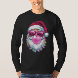 Camiseta Papais noeis Bolha de Natal Goma Retro Óculos de s
