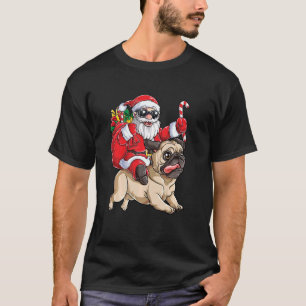 Camiseta Papais noeis Bonitos Andando Cachorro Engraçado Ca