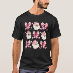 Camiseta Papais noeis bonitos Arco de Natal Coquette Leopar